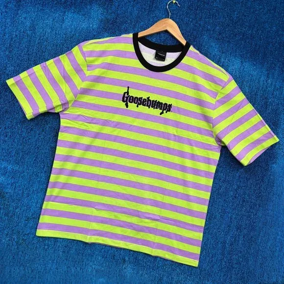 Goosebumps Horror Television Series Green/Purple T-Shirt Size Extra Large - Picture 3 of 4